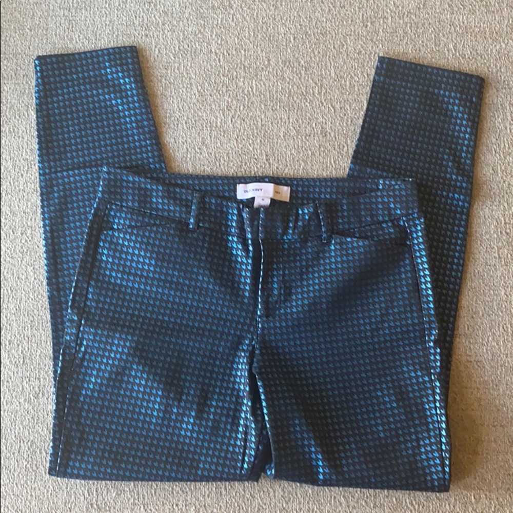 Metallic Blue Mid-Rise Pixie Ankle Pant 👖